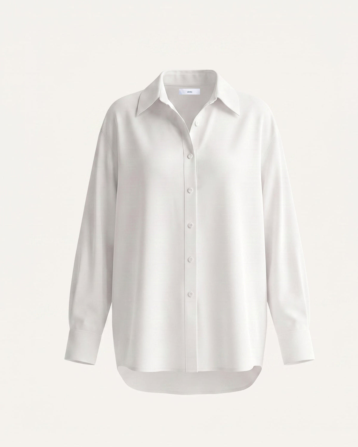 Milena Relaxed Linen Shirt with Mother-of-Pearl Buttons