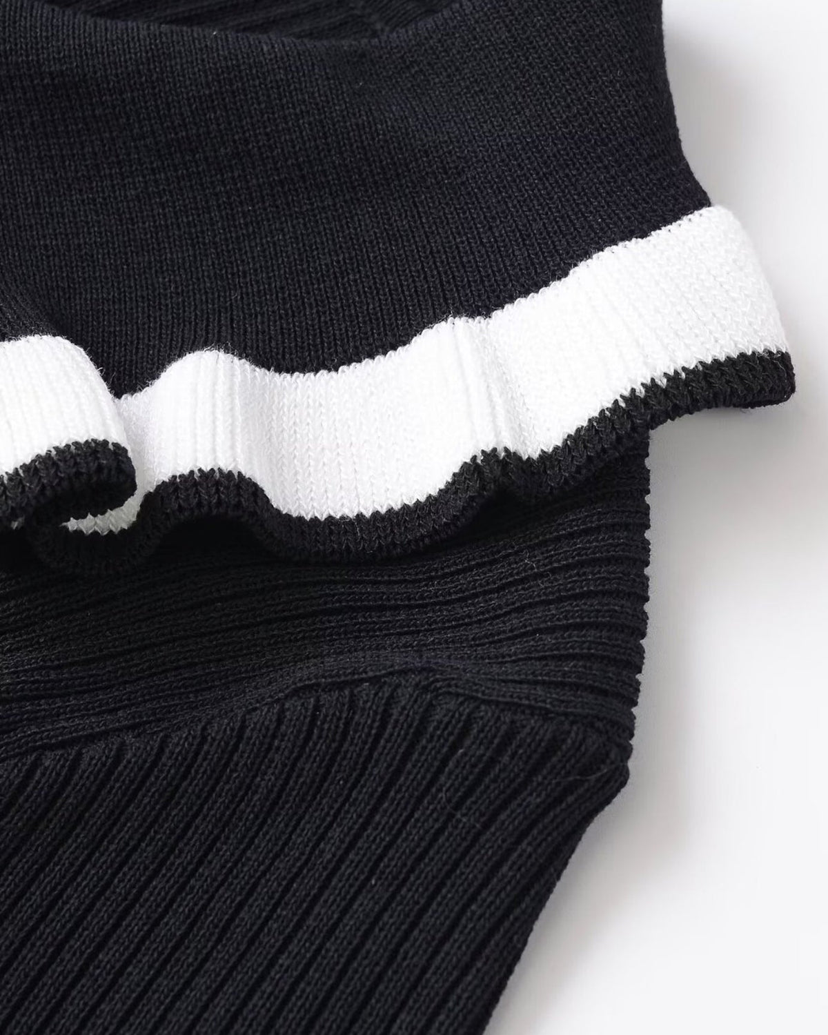 Contrast Colour Block Tailored Polyamide Polo Top
