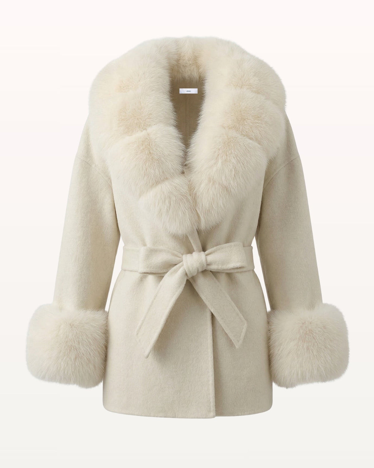 Divina Double-Sided Wool Coat with Statement Collar – view 16