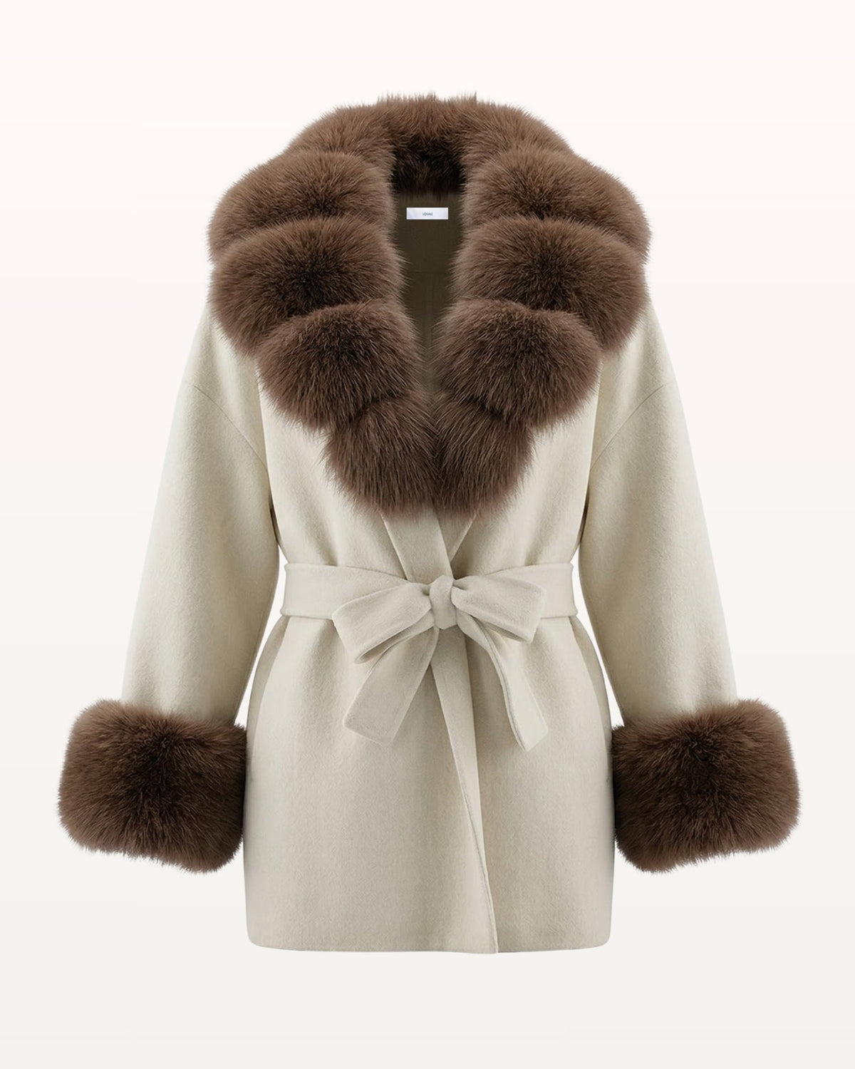 Divina Double-Sided Wool Coat with Statement Collar – view 19