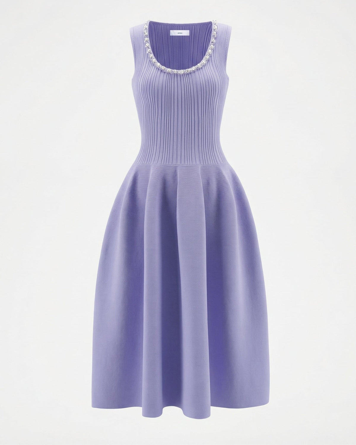 Kiara Rhinestone Slim Fit Stretch Viscose Dress