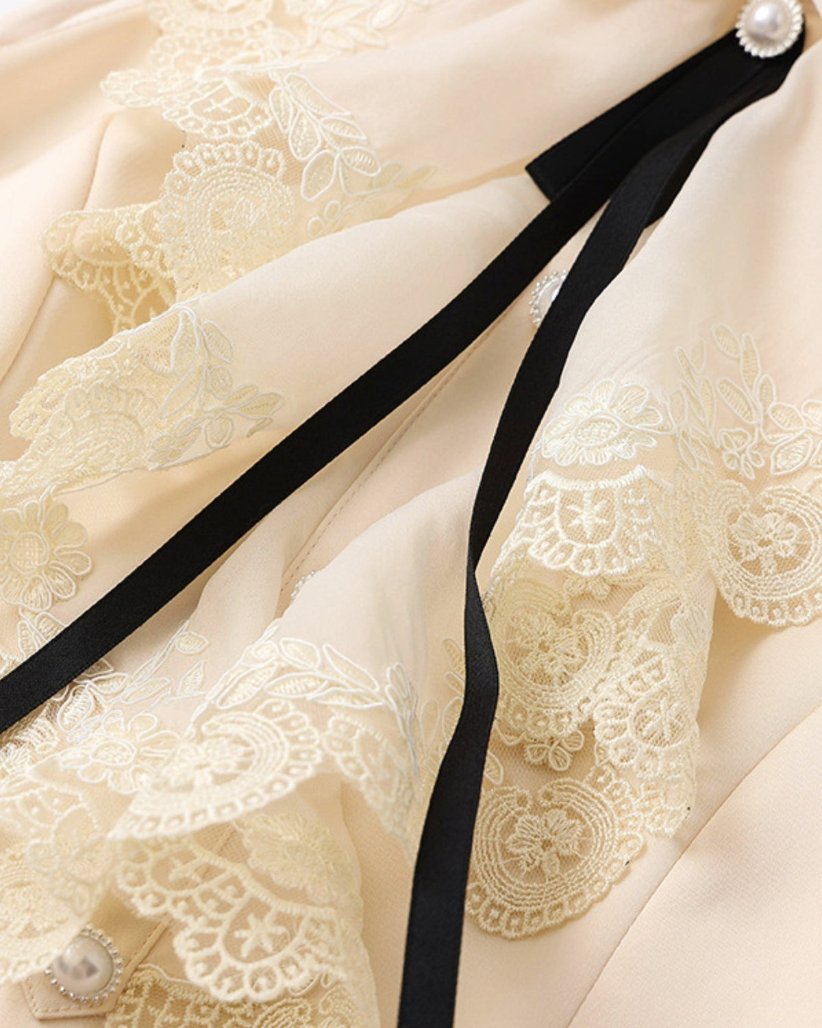 Nice Lace Detail Halter Neck Polyamide Dress – Apricot