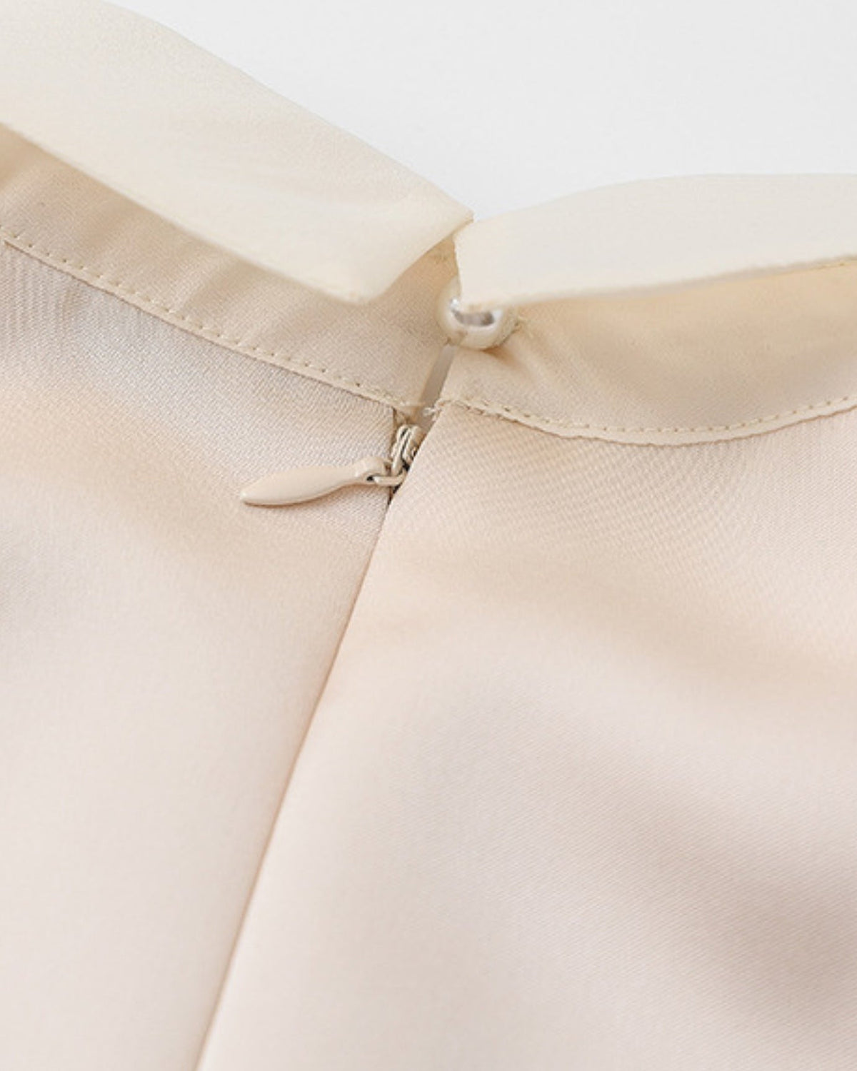 Nice Lace Detail Halter Neck Polyamide Dress – Apricot
