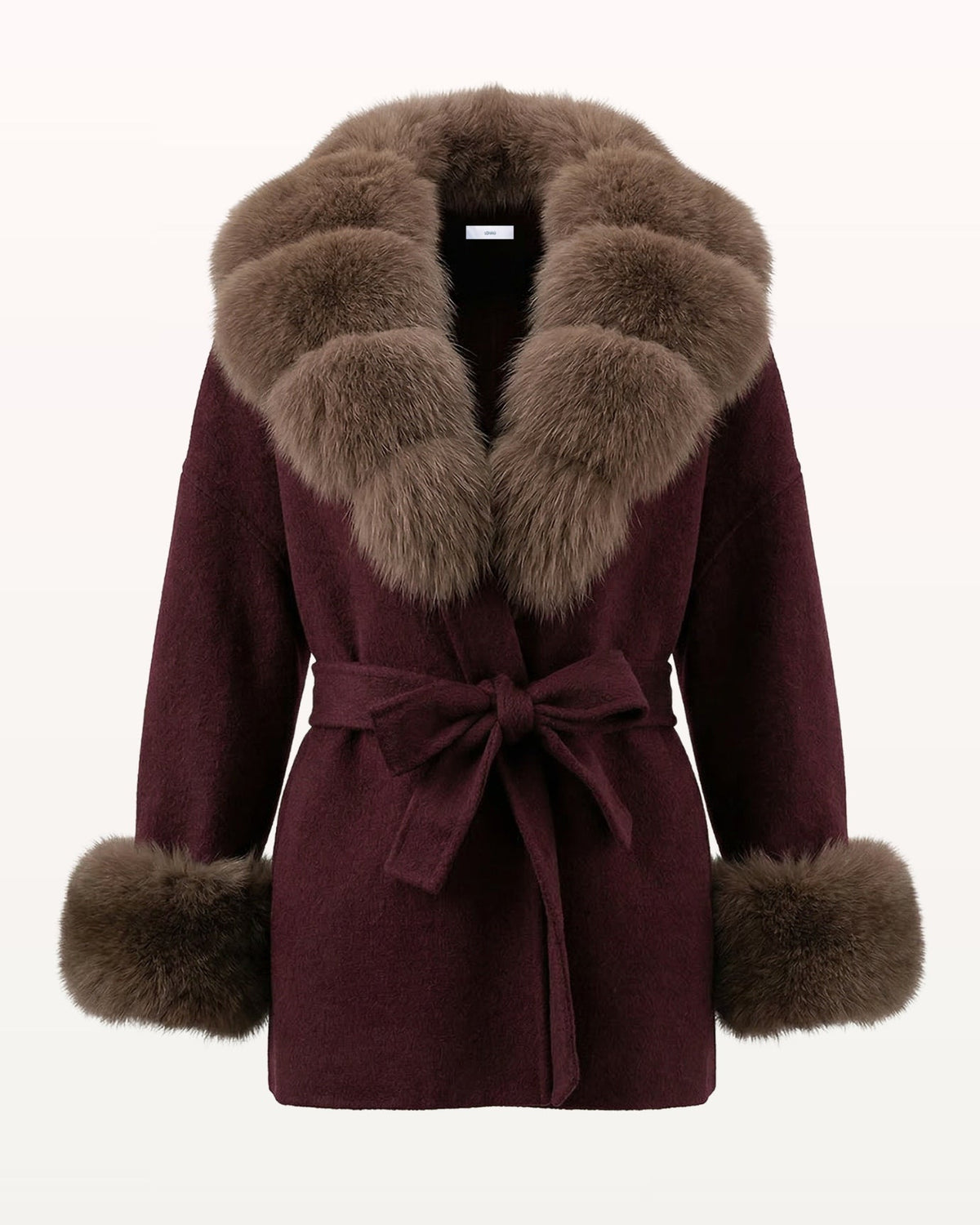 Divina Double-Sided Wool Coat with Statement Collar – view 28