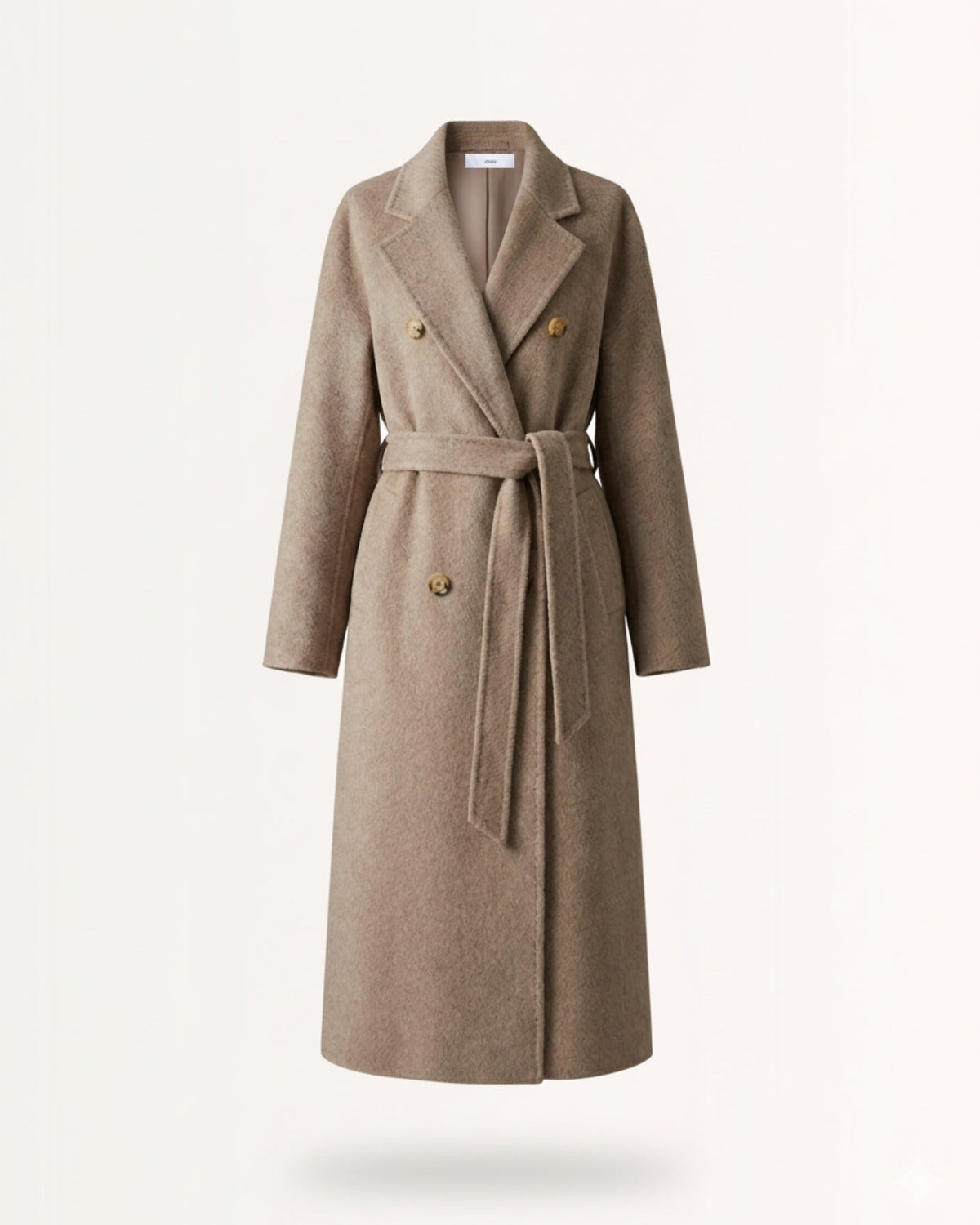 Handmade Double-Sided Suli Alpaca Blend Slim Fit Coat