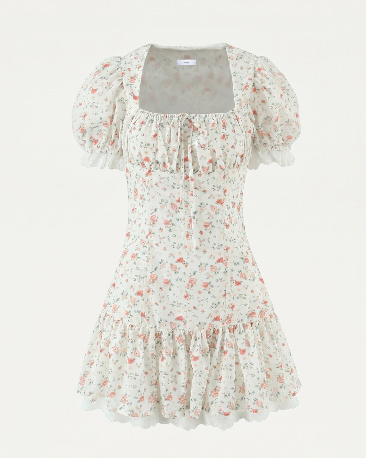 Marbella Vintage-Inspired Retro Floral Lace Stretch Dress