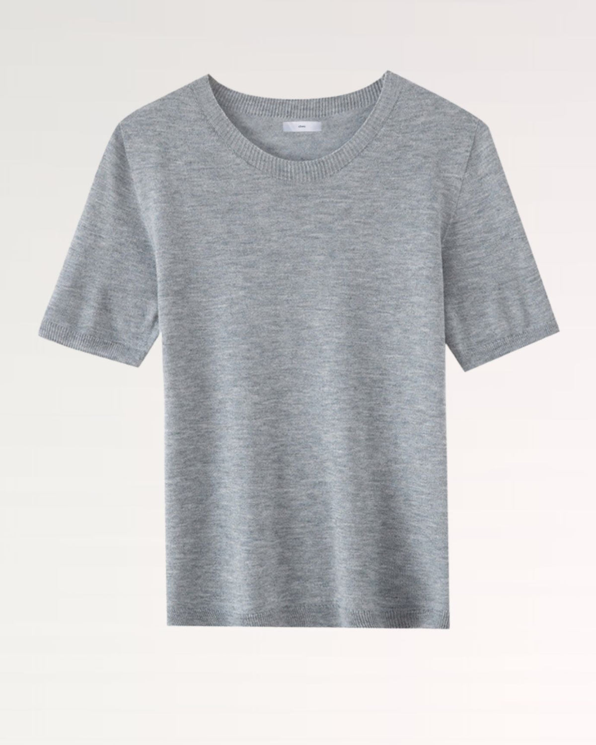 Soft-Touch Wool Blend Half Sleeve Knitted T-Shirt – view 3