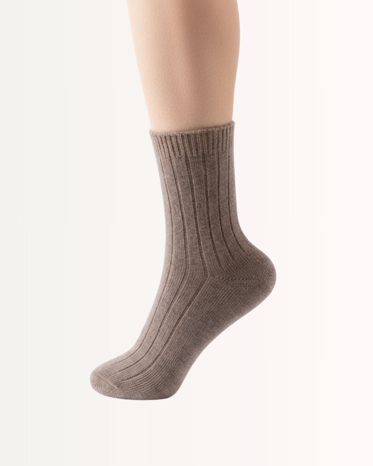 Soft Pure Cashmere Knitted Socks for Everyday Warmth – view 2