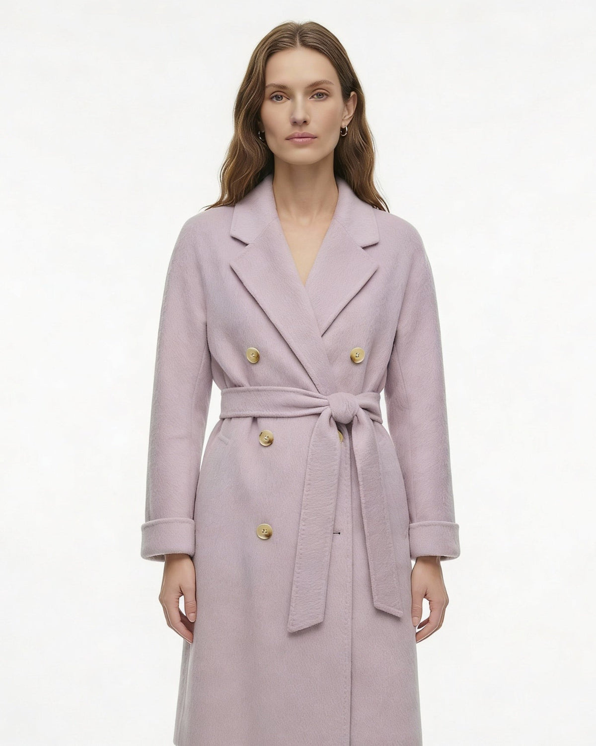 Handmade Double-Sided Suli Alpaca Blend Slim Fit Coat