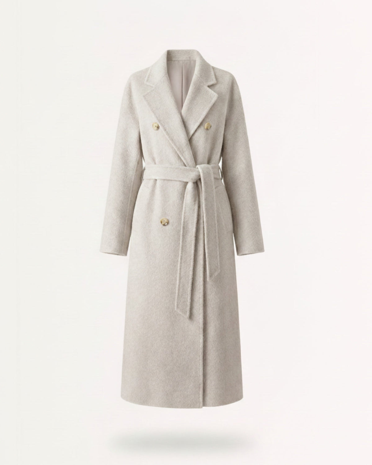 Handmade Double-Sided Suli Alpaca Blend Slim Fit Coat