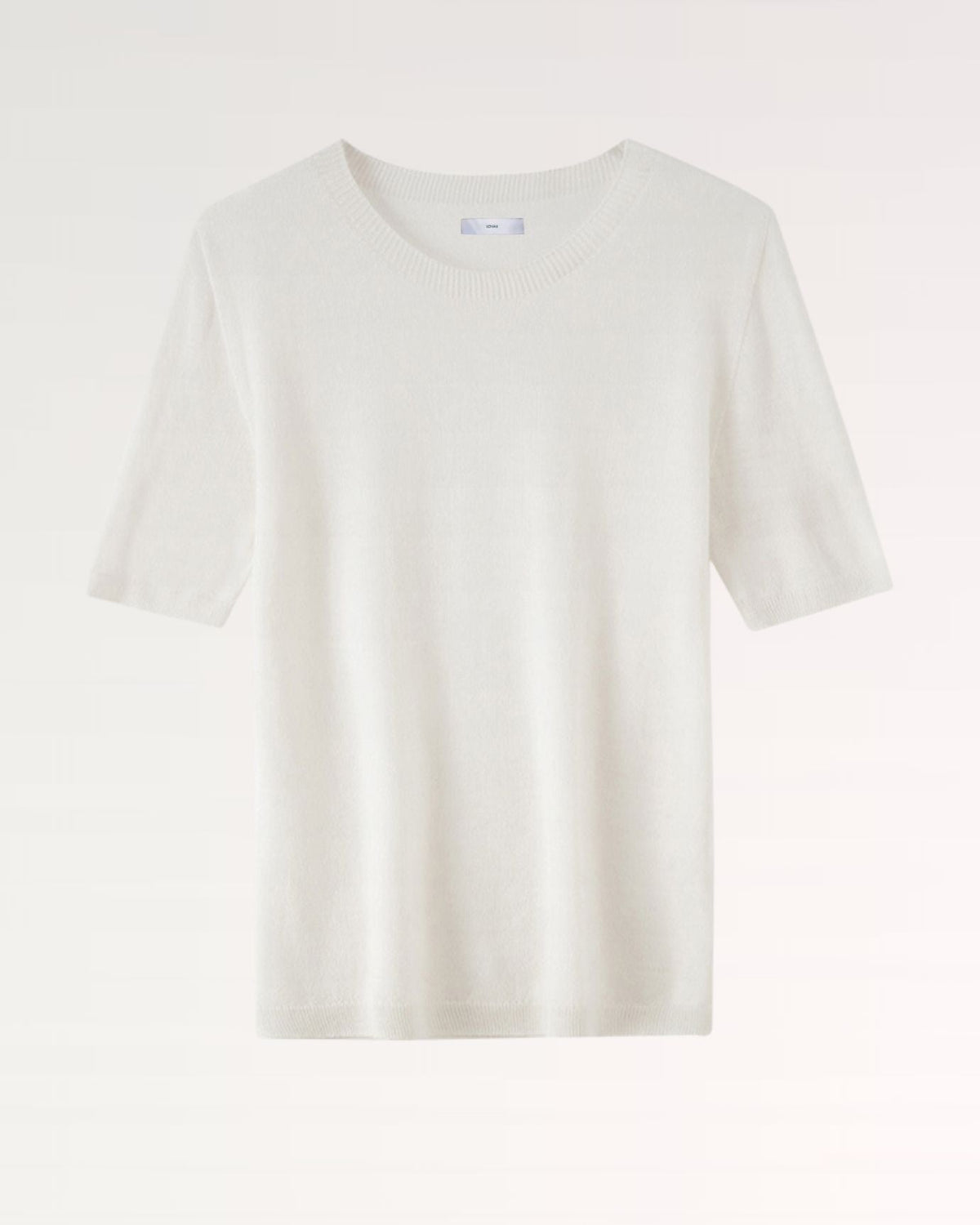 Soft-Touch Wool Blend Half Sleeve Knitted T-Shirt – view 7