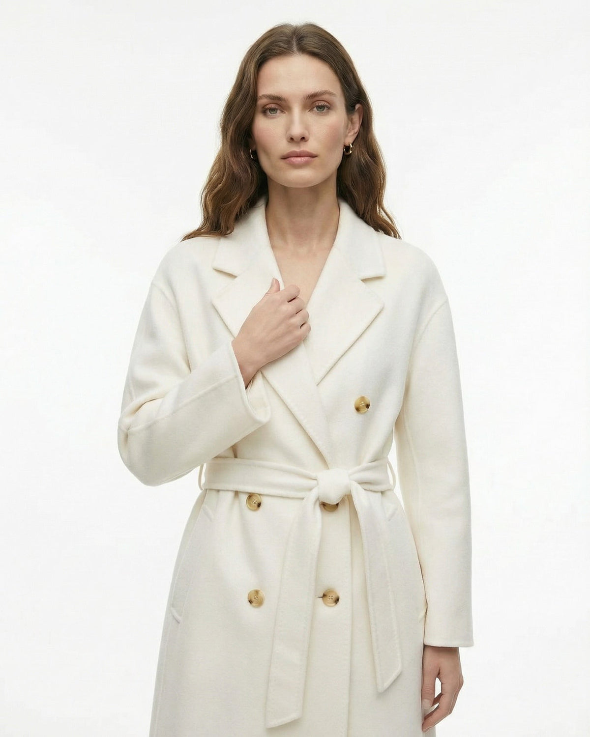Handmade Double-Sided Suli Alpaca Blend Slim Fit Coat – view 8
