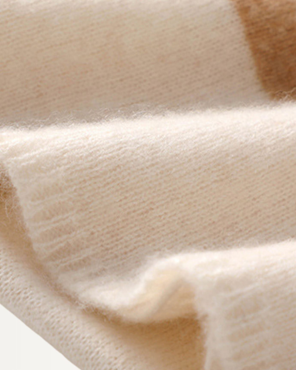 Thickened Striped Knit Pure Cashmere Winter Scarf – view 5