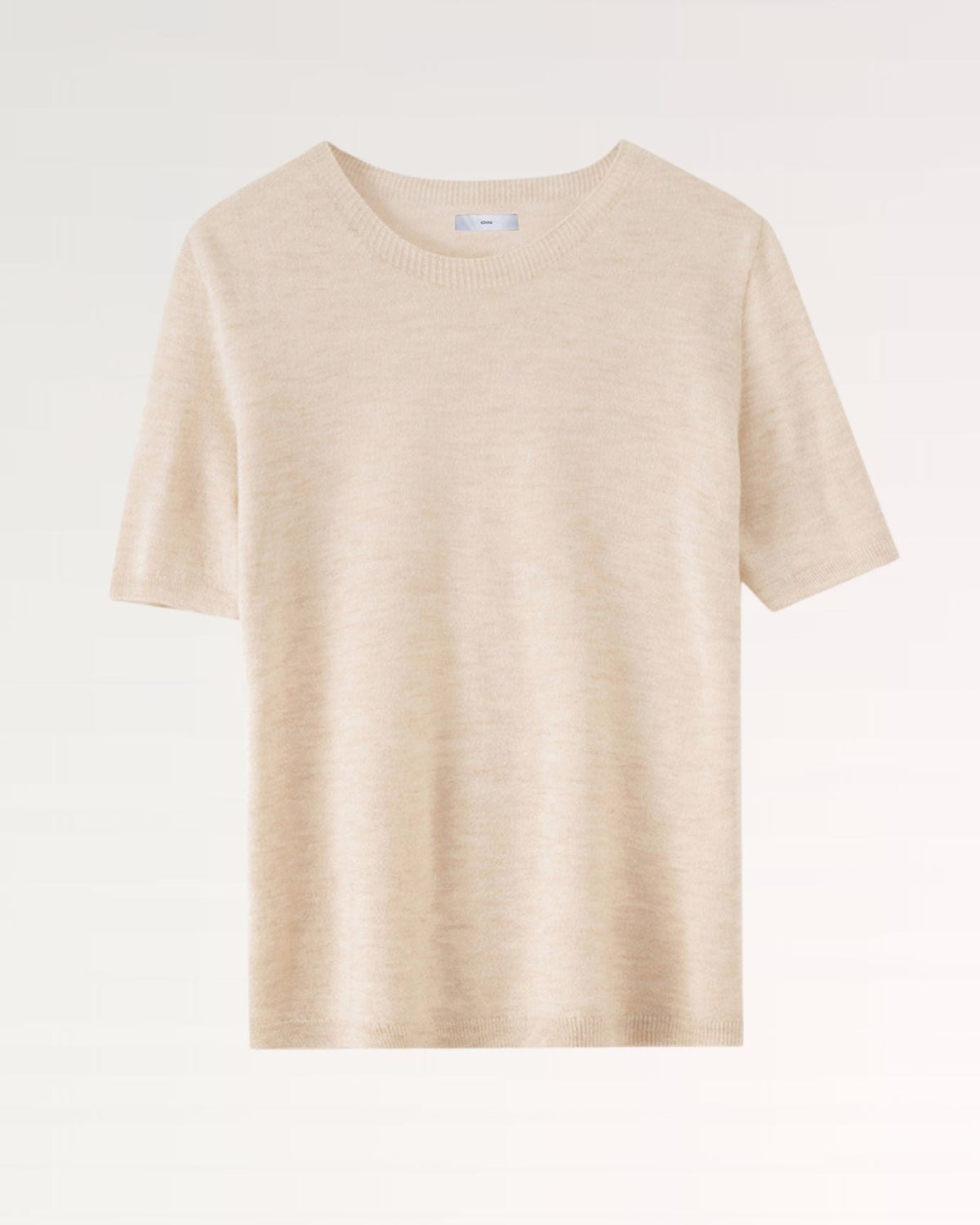 Soft-Touch Wool Blend Half Sleeve Knitted T-Shirt – view 2