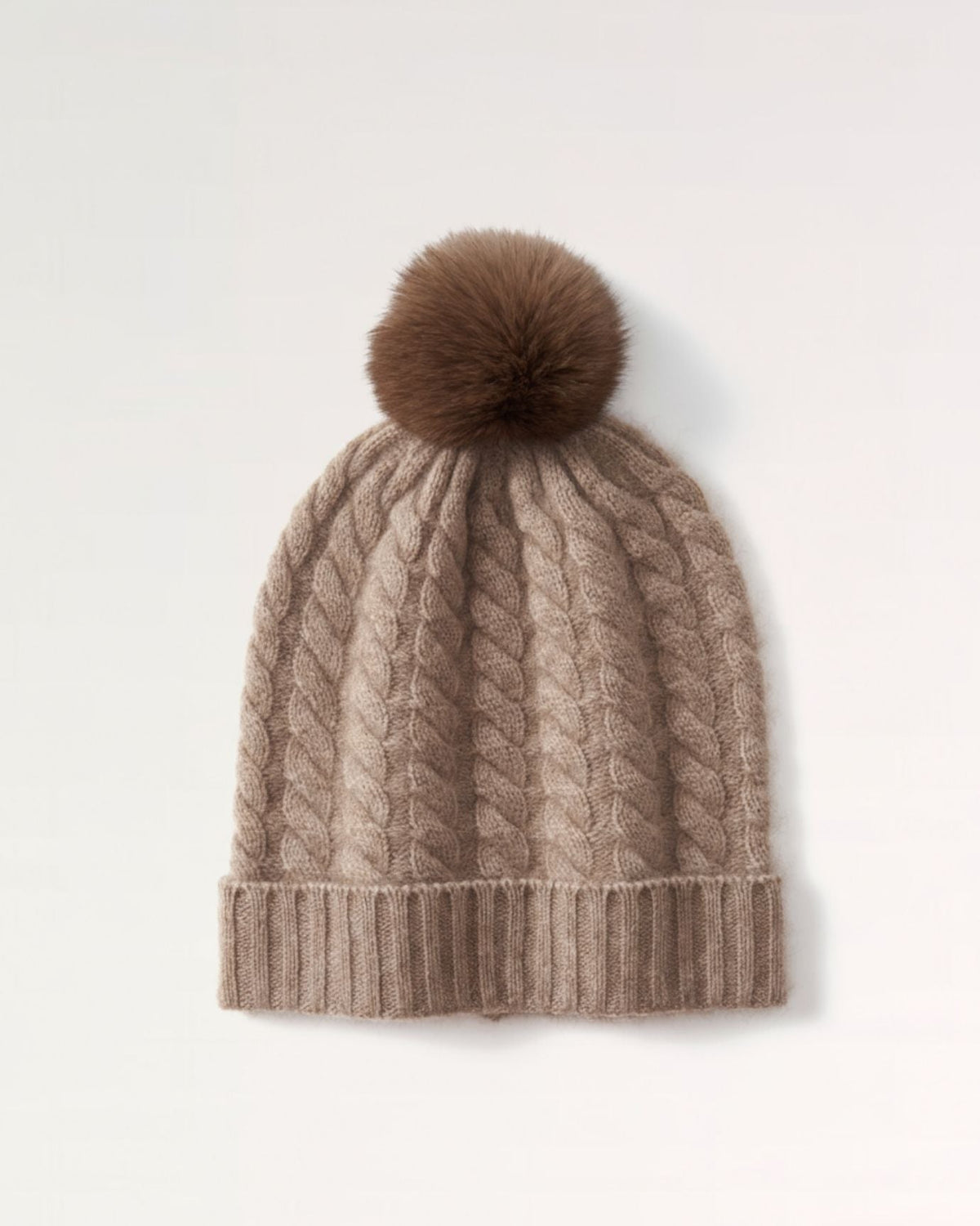 Soft Stretchy Knitted Pure Cashmere Winter Hat – view 4