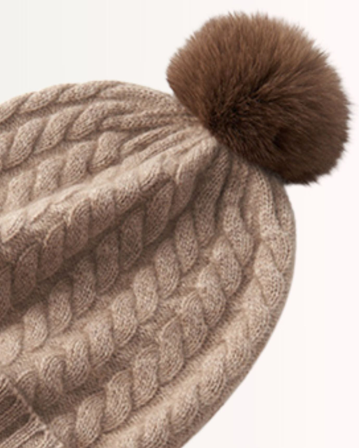 Soft Stretchy Knitted Pure Cashmere Winter Hat – view 5