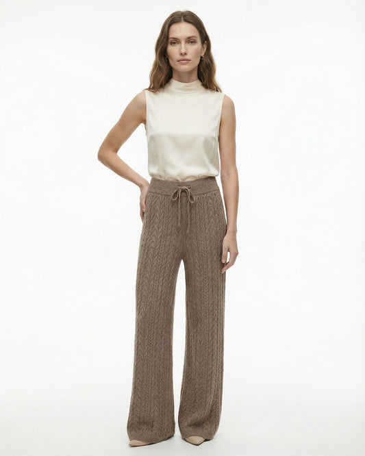 Thick 100% Wool Tailored Trousers for Winter Warmth
