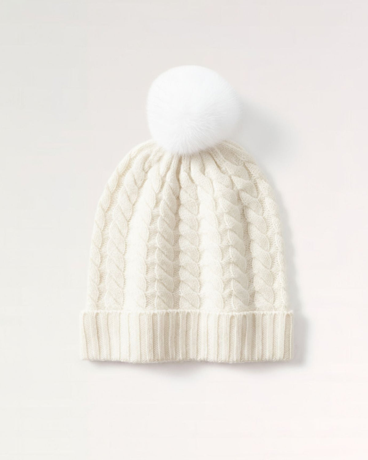 Soft Stretchy Knitted Pure Cashmere Winter Hat – view 12
