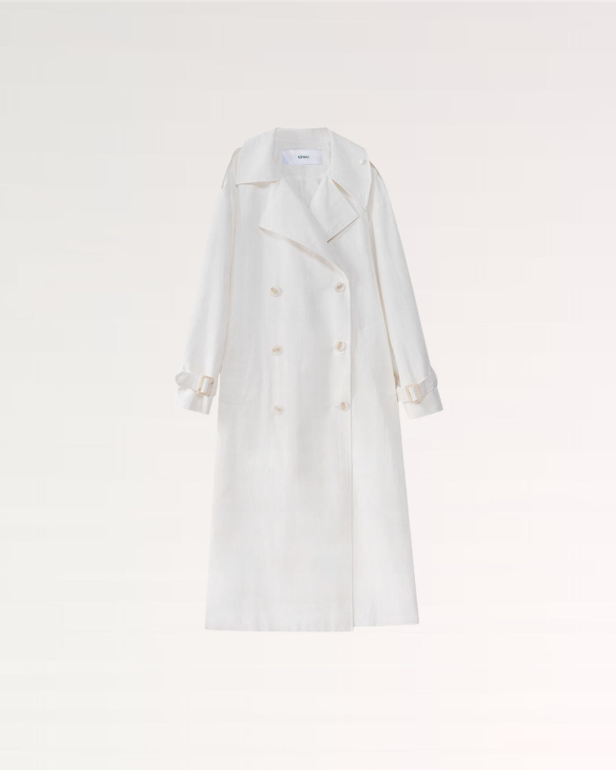 Double-Breasted Belted Water-Resistant Trench Coat – view 3