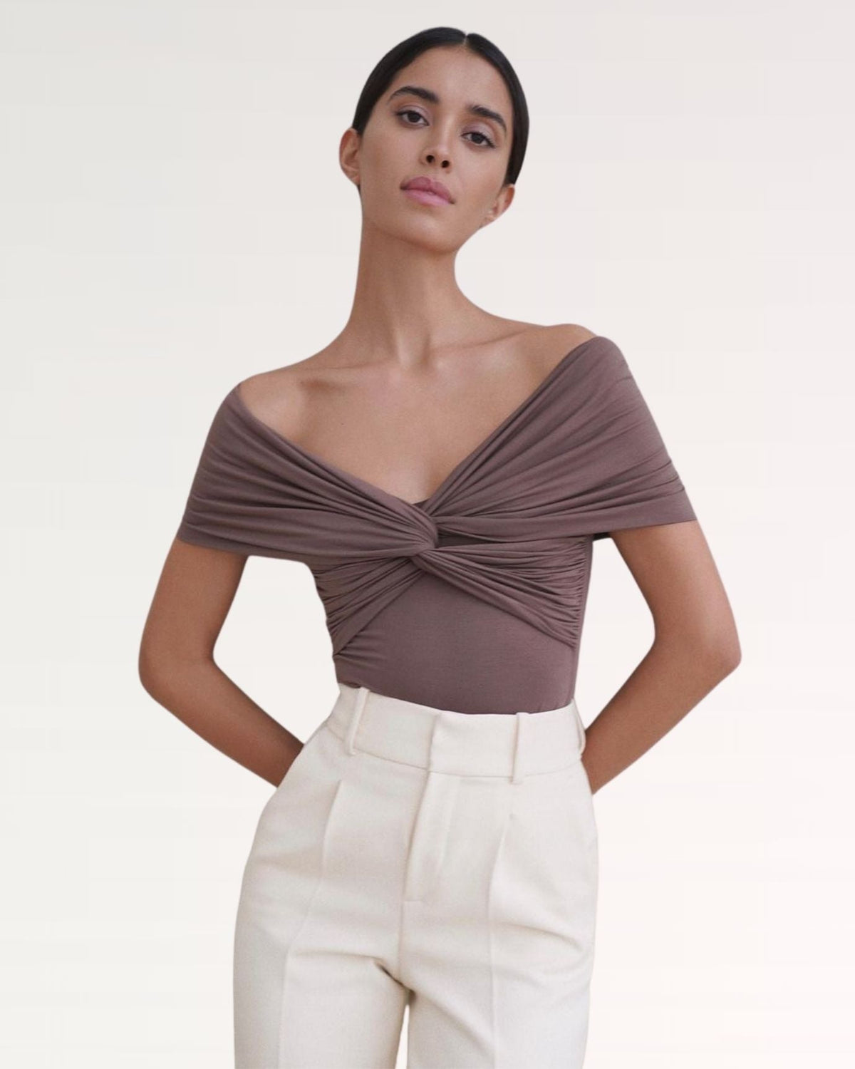 Lisa V-Neck Short Sleeve Regular Fit Stretch T-Shirt – view 2