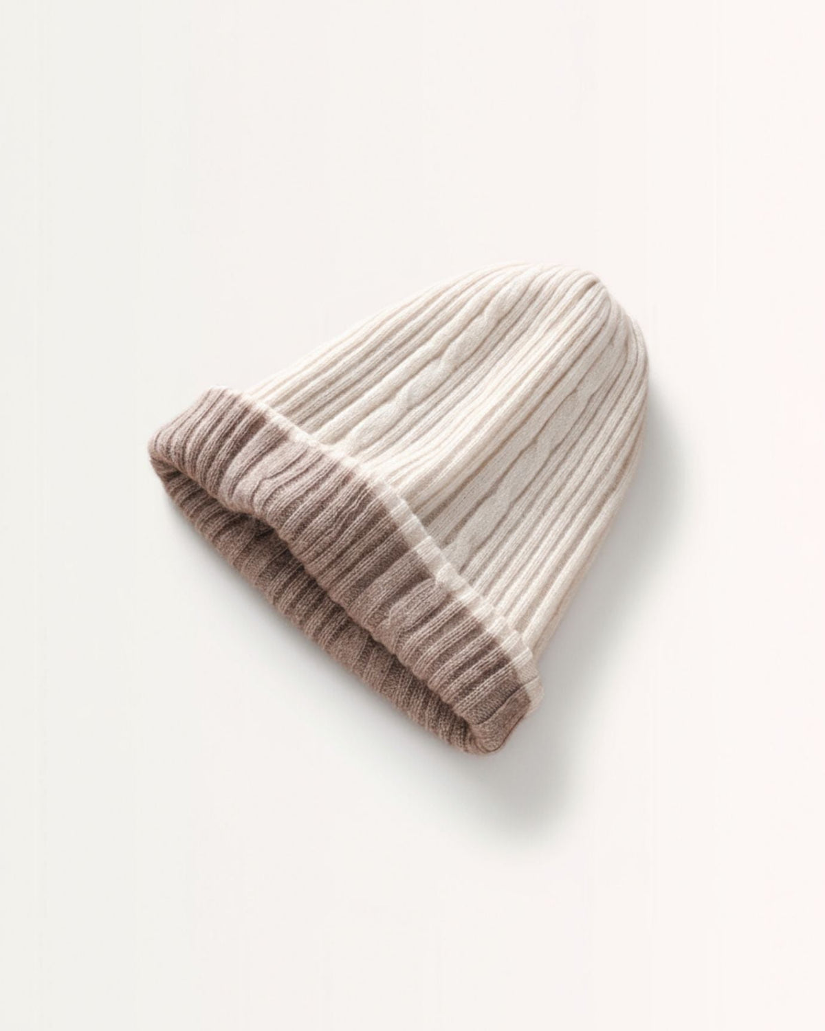 Double-Sided Pure Cashmere Knitted Hat with Ear Protection – view 5