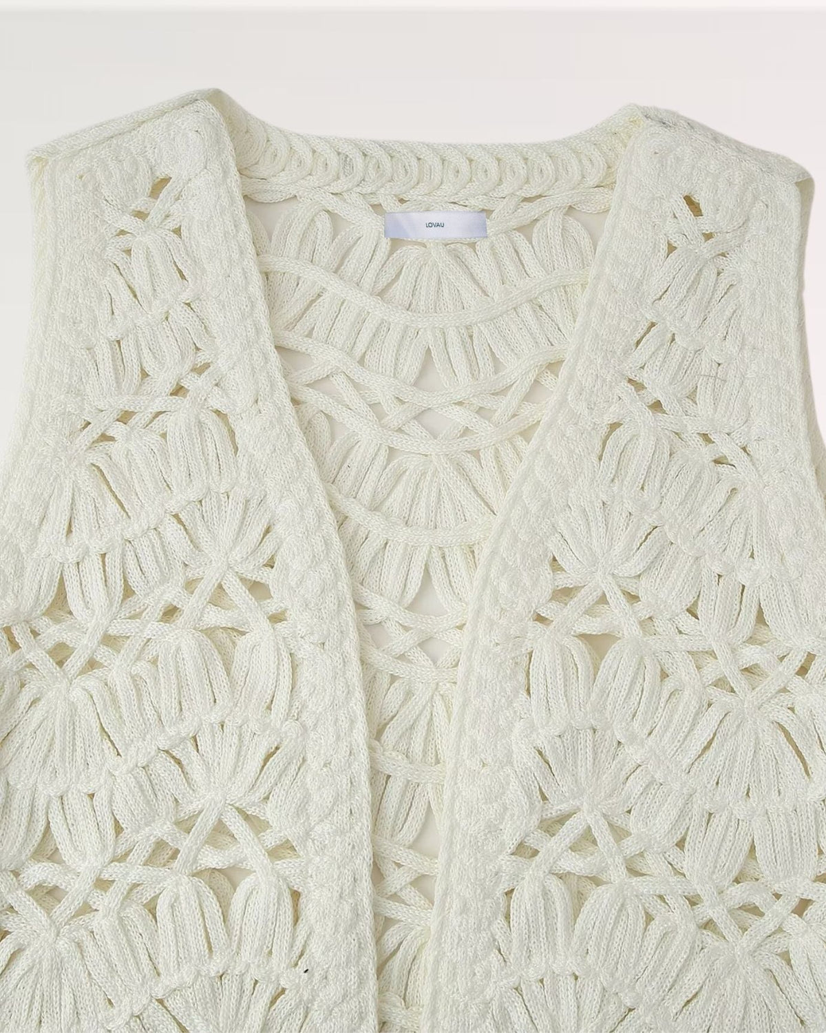 Sleeveless V-Neck Tailored Summer Vest Top – White
