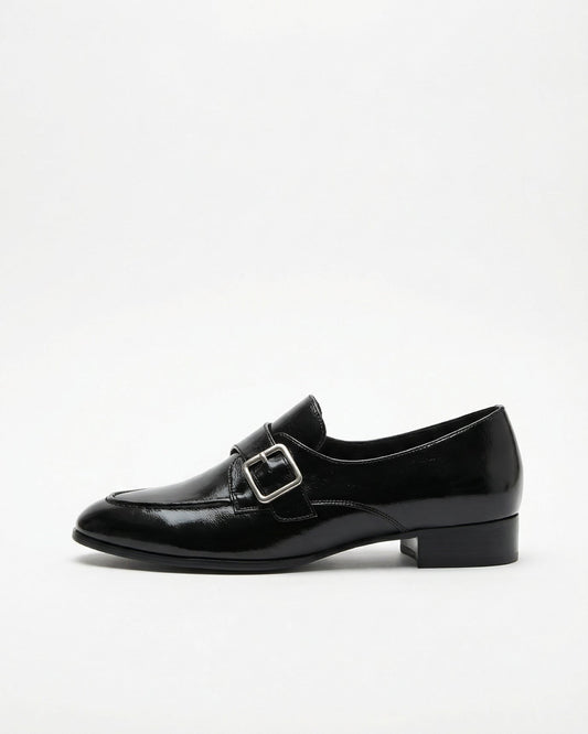 Heritage-Inspired Cowskin Leather Loafers with 3cm Heel