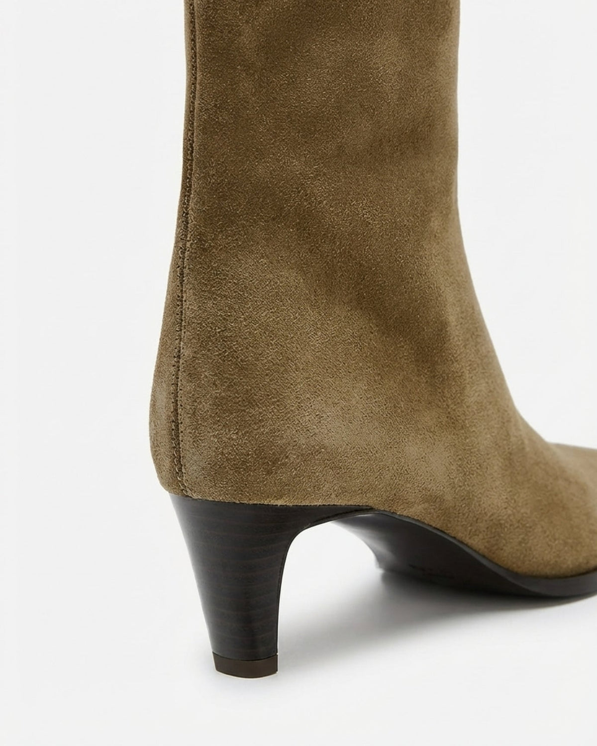 Divina Cowhide Leather Wide Leg Kitten Heel Boots – view 6
