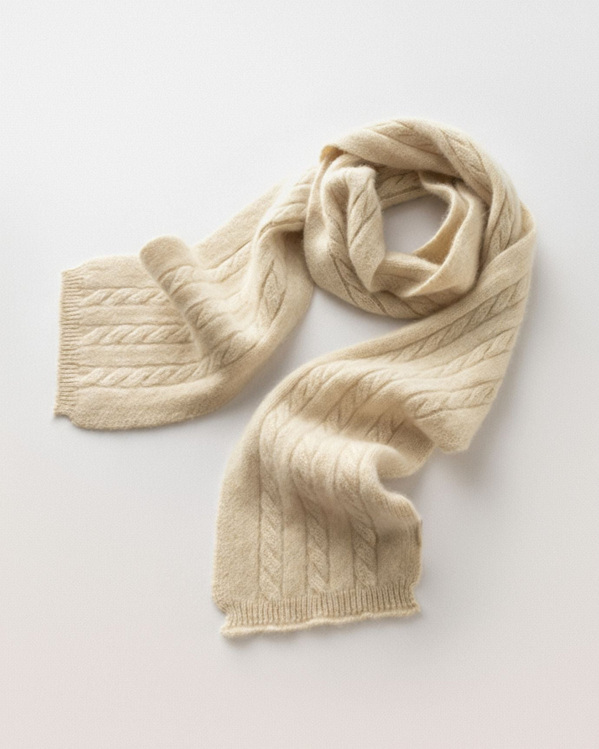 Thickened Long Scarf in 100% Pure Cashmere for Extra Warmth – view 7