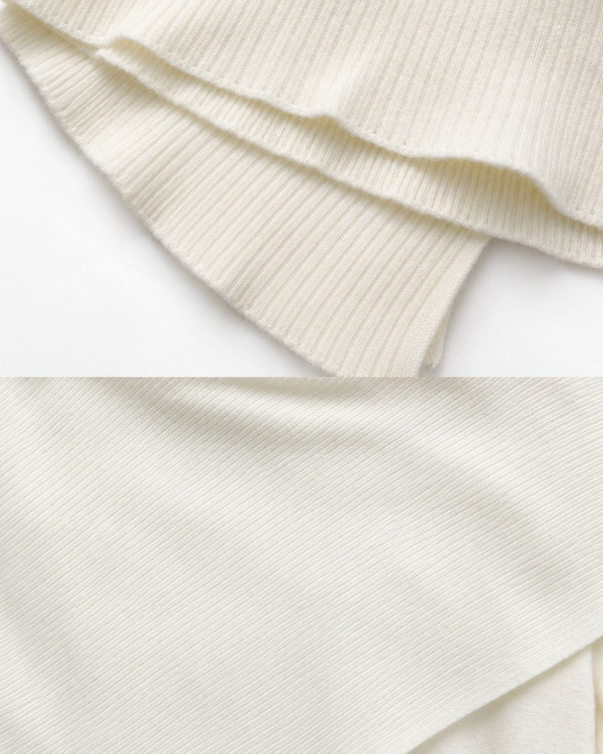 Mina Asymmetrical Draped Cotton and Viscose Knit Shawl Top – view 21