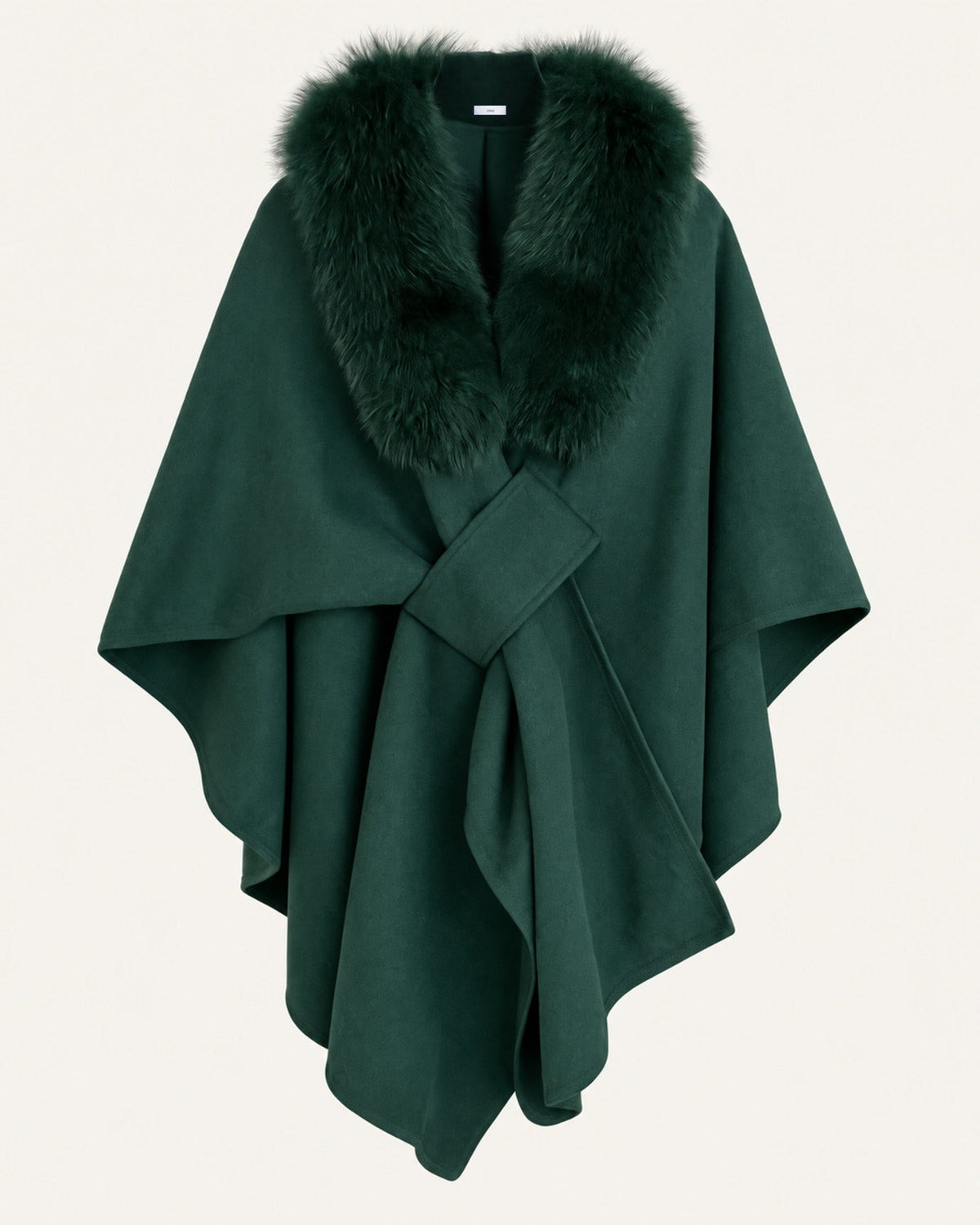 Wool Blend Knit Cape Shawl – view 16