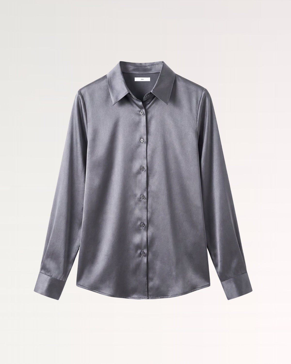 Heavyweight Mulberry Silk Satin Shirt with Gentle Stretch – view 12