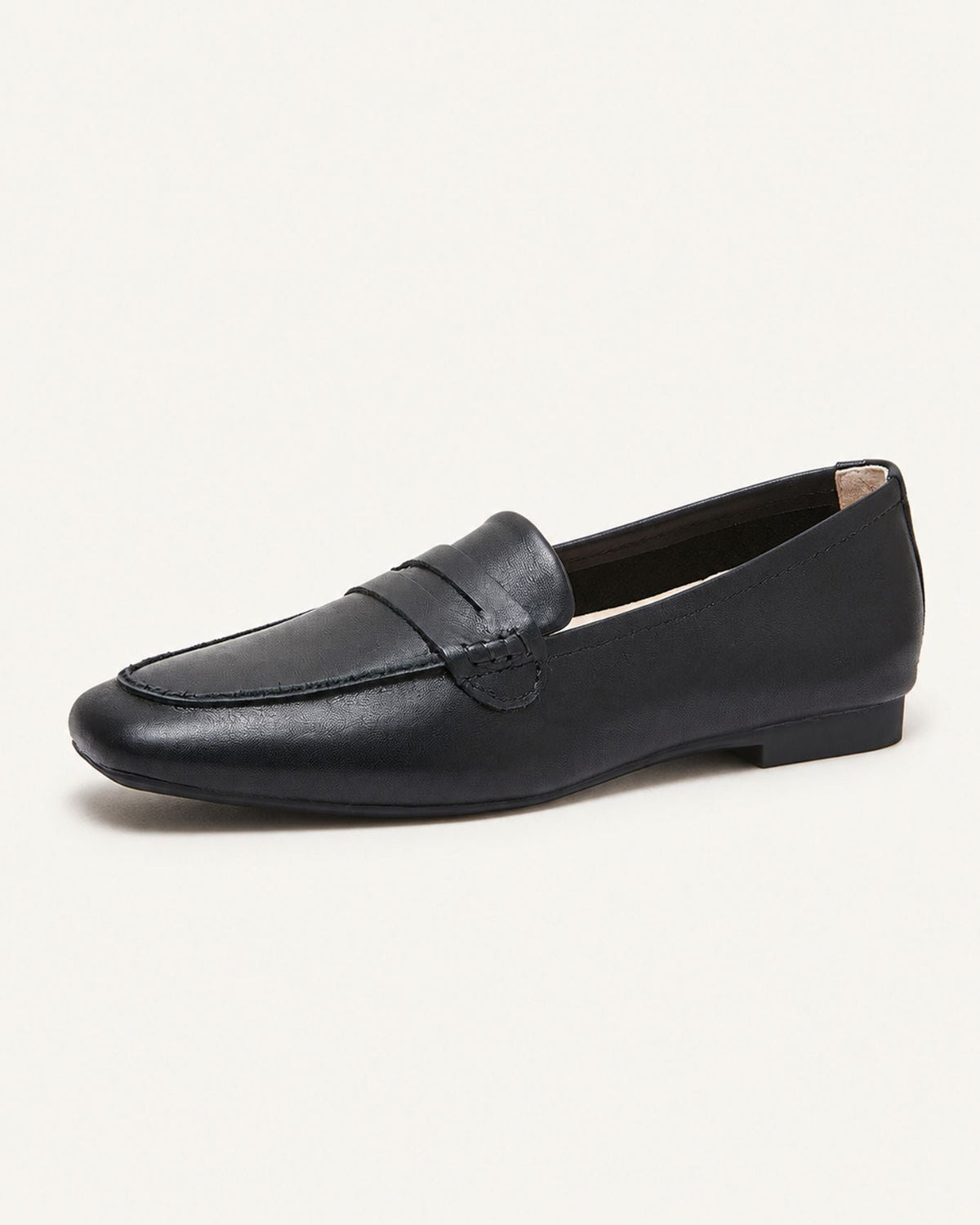Square Toe Full-Grain Leather Slip-On Loafers with Rubber Sole – view 5
