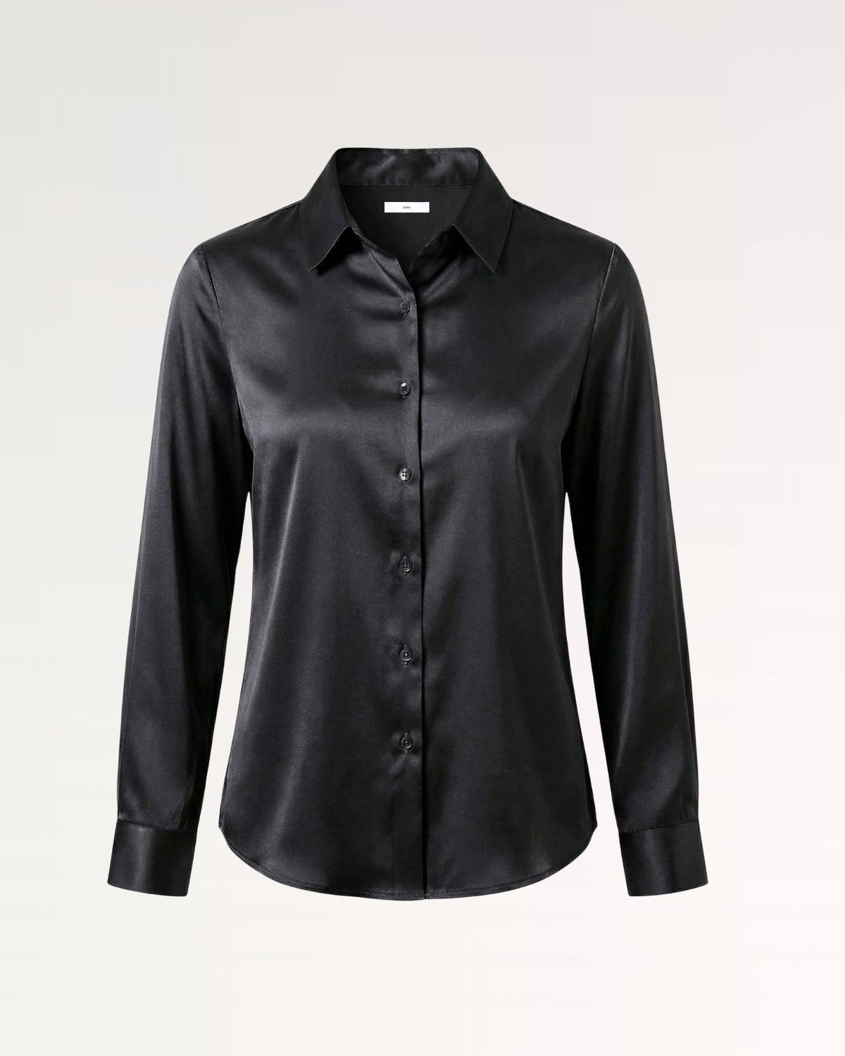 Heavyweight Mulberry Silk Satin Shirt with Gentle Stretch – view 14