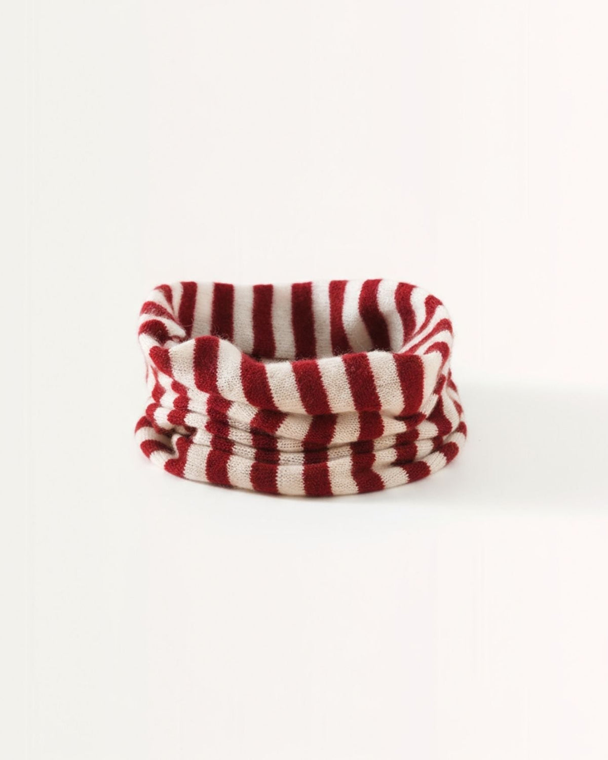 Lightweight Striped Pure Cashmere Neck Cover Scarf – view 3