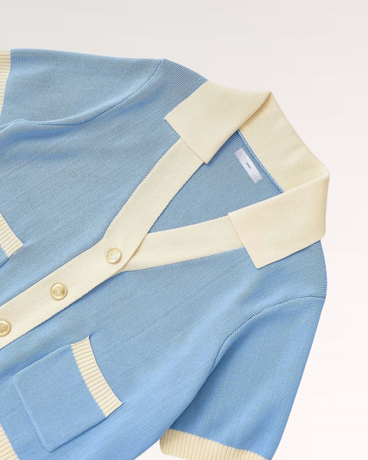 Cannes Semi-Fitted Short Sleeve Polo Shirt – Light Blue – view 4
