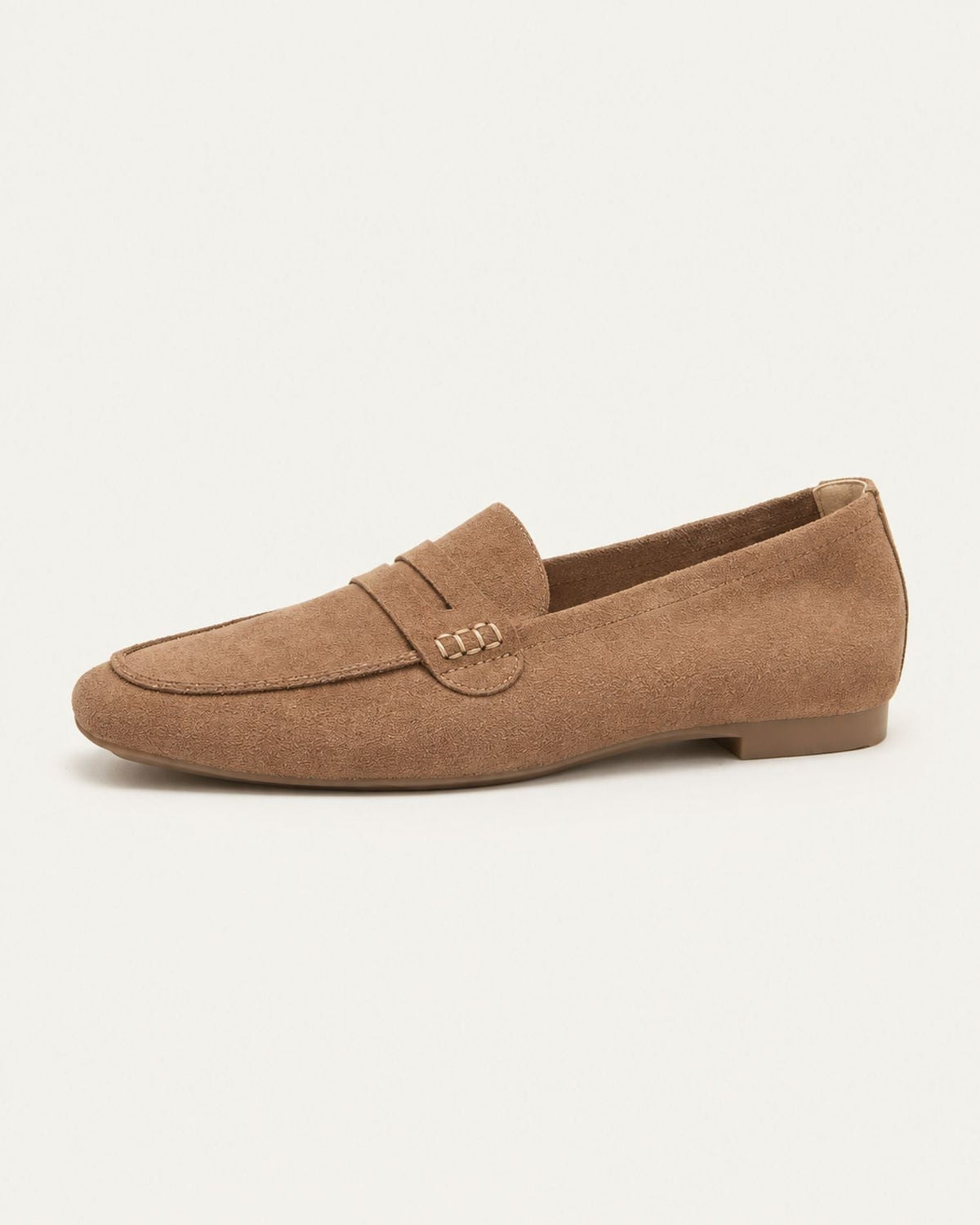 Square Toe Full-Grain Leather Slip-On Loafers with Rubber Sole – view 17