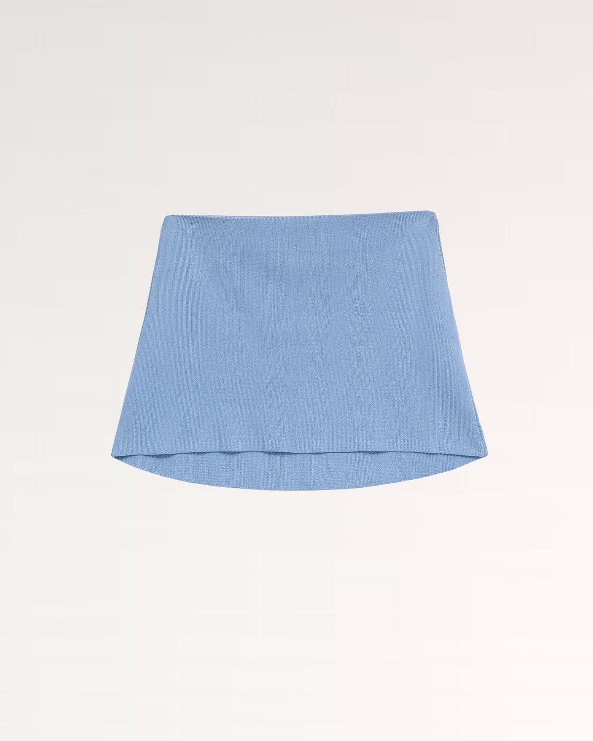 Cannes High Rise Draped Midi Skirt – Light Blue – view 1
