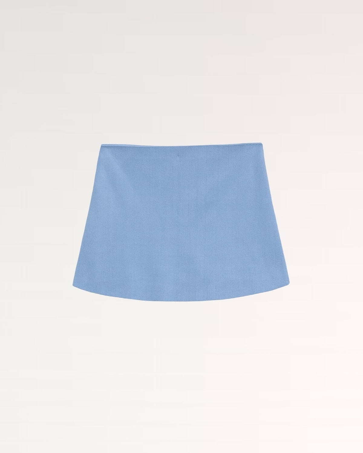 Cannes High Rise Draped Midi Skirt – Light Blue – view 3