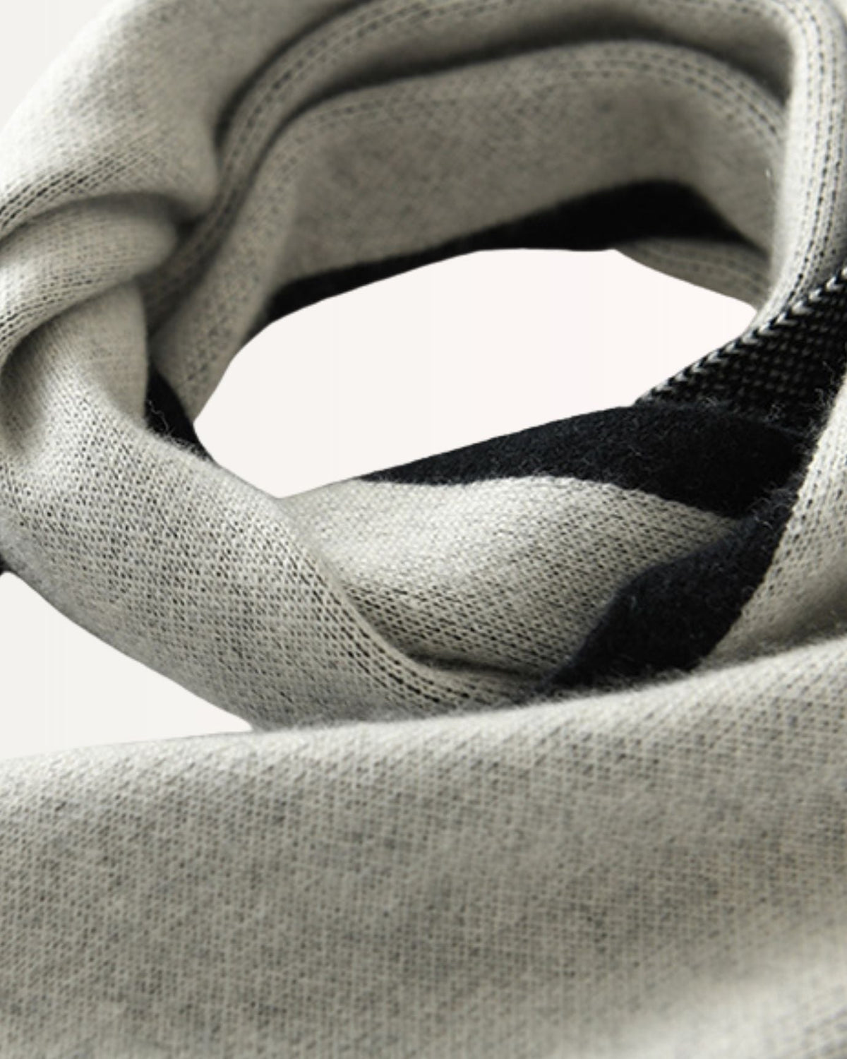 Thickened Two-Tone Pure Cashmere Knitted Neck Shawl Scarf – view 2