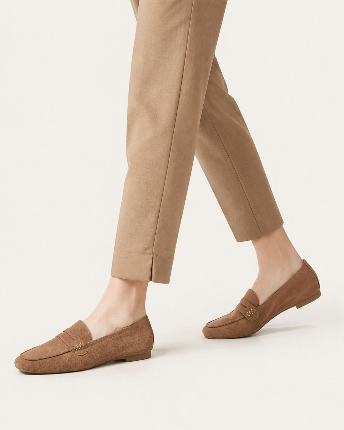 Square Toe Full-Grain Leather Slip-On Loafers with Rubber Sole – view 18