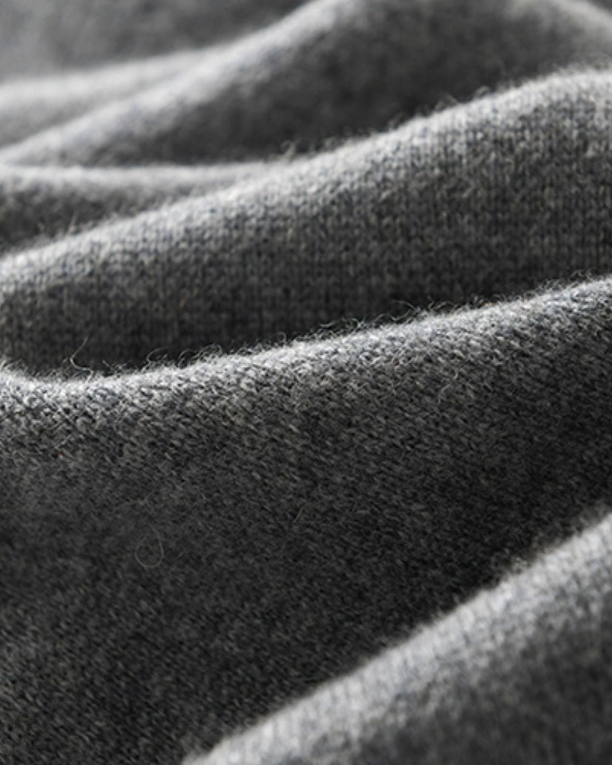 Thickened Two-Tone Pure Cashmere Knitted Neck Shawl Scarf – view 4
