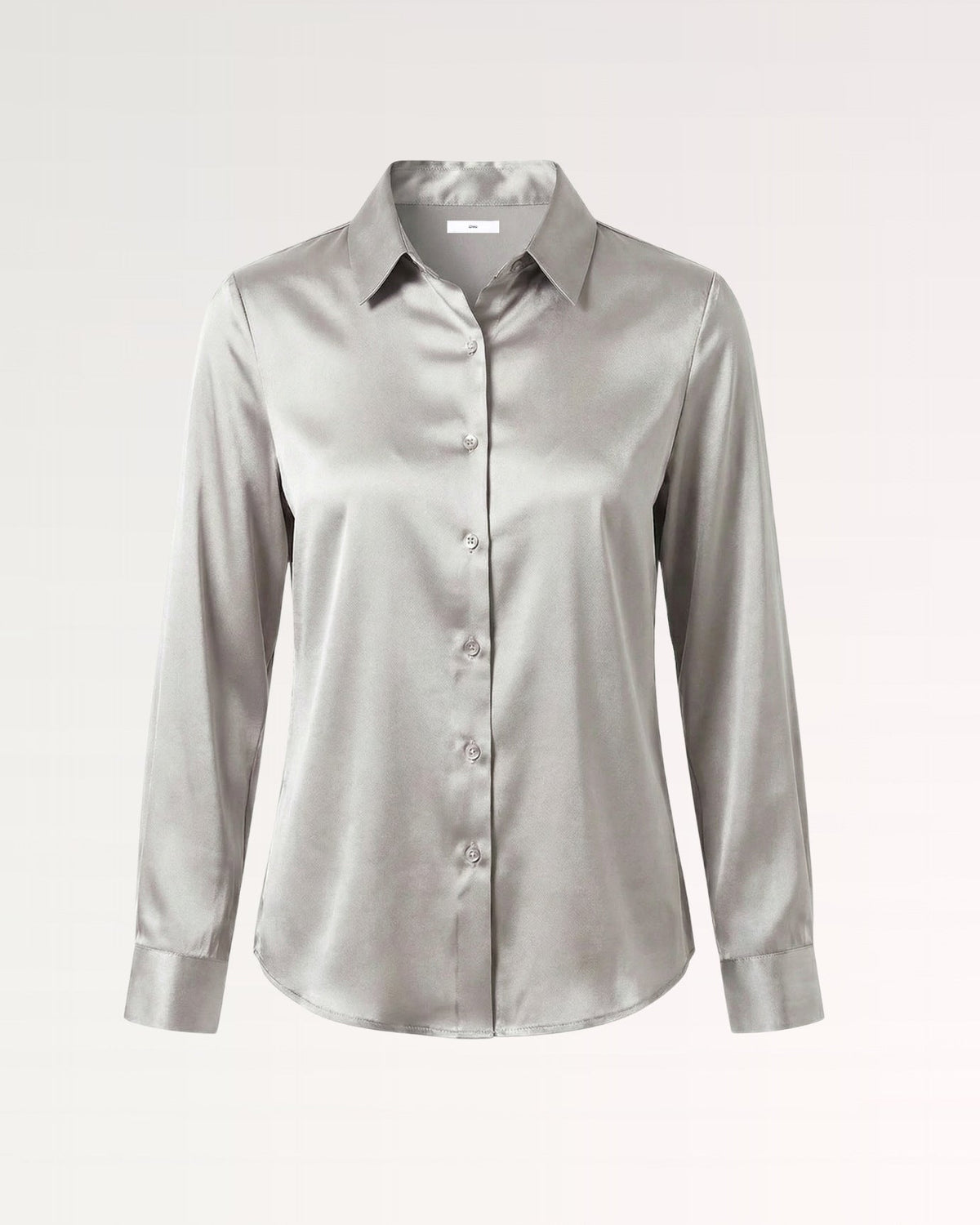 Heavyweight Mulberry Silk Satin Shirt with Gentle Stretch – view 4
