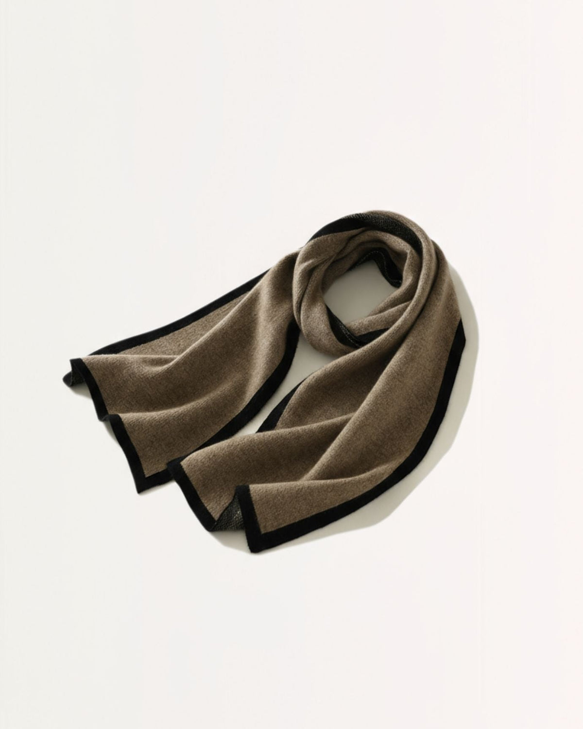 Thickened Two-Tone Pure Cashmere Knitted Neck Shawl Scarf – view 5