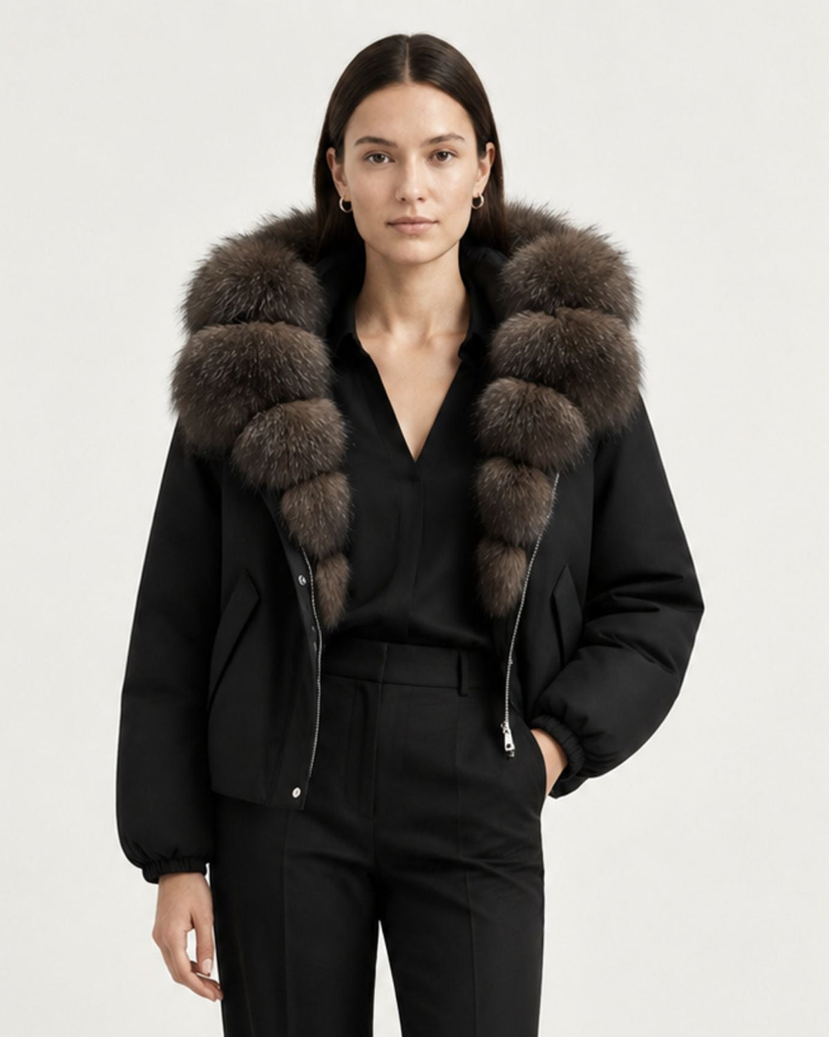 Relaxed-Fit Duck Down Coat – view 11