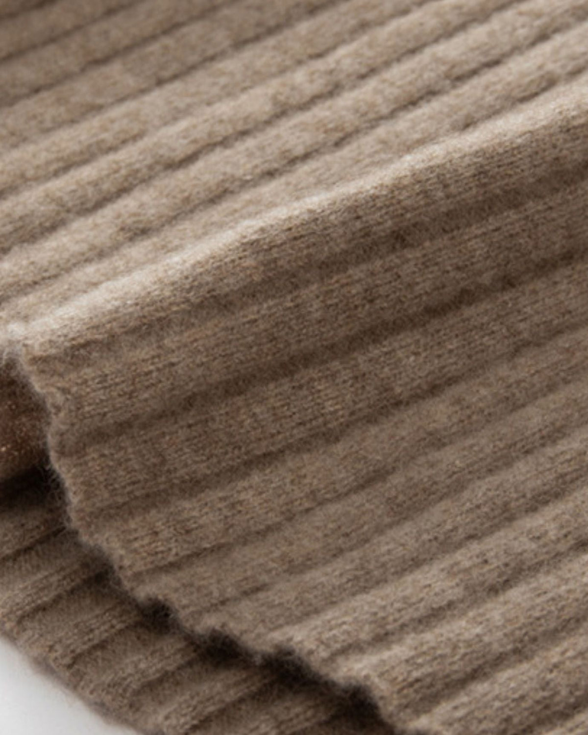100% Cashmere V-Neck Dress with Relaxed Natural Drape – view 4