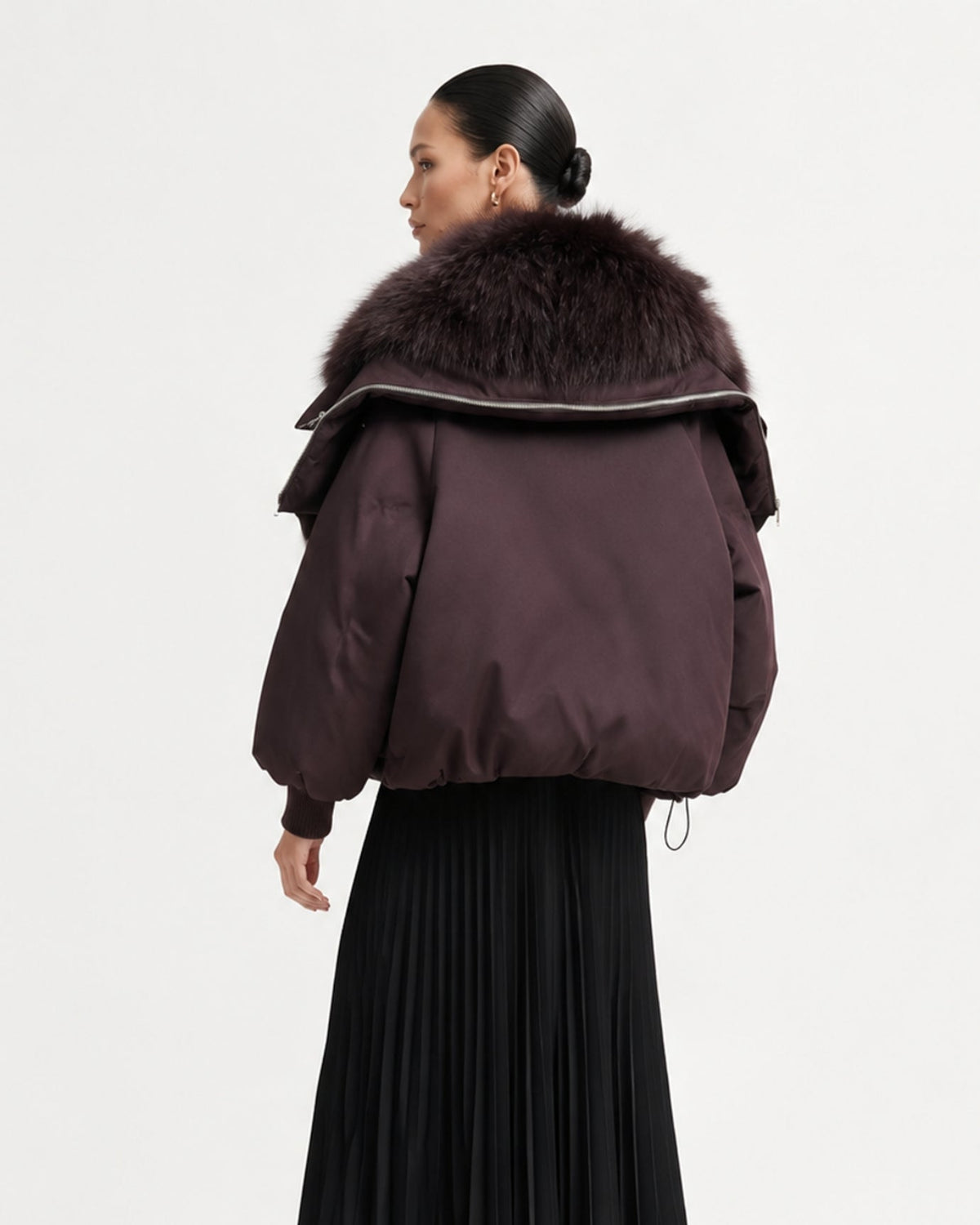 Down Jacket with Cinched Waist – view 4