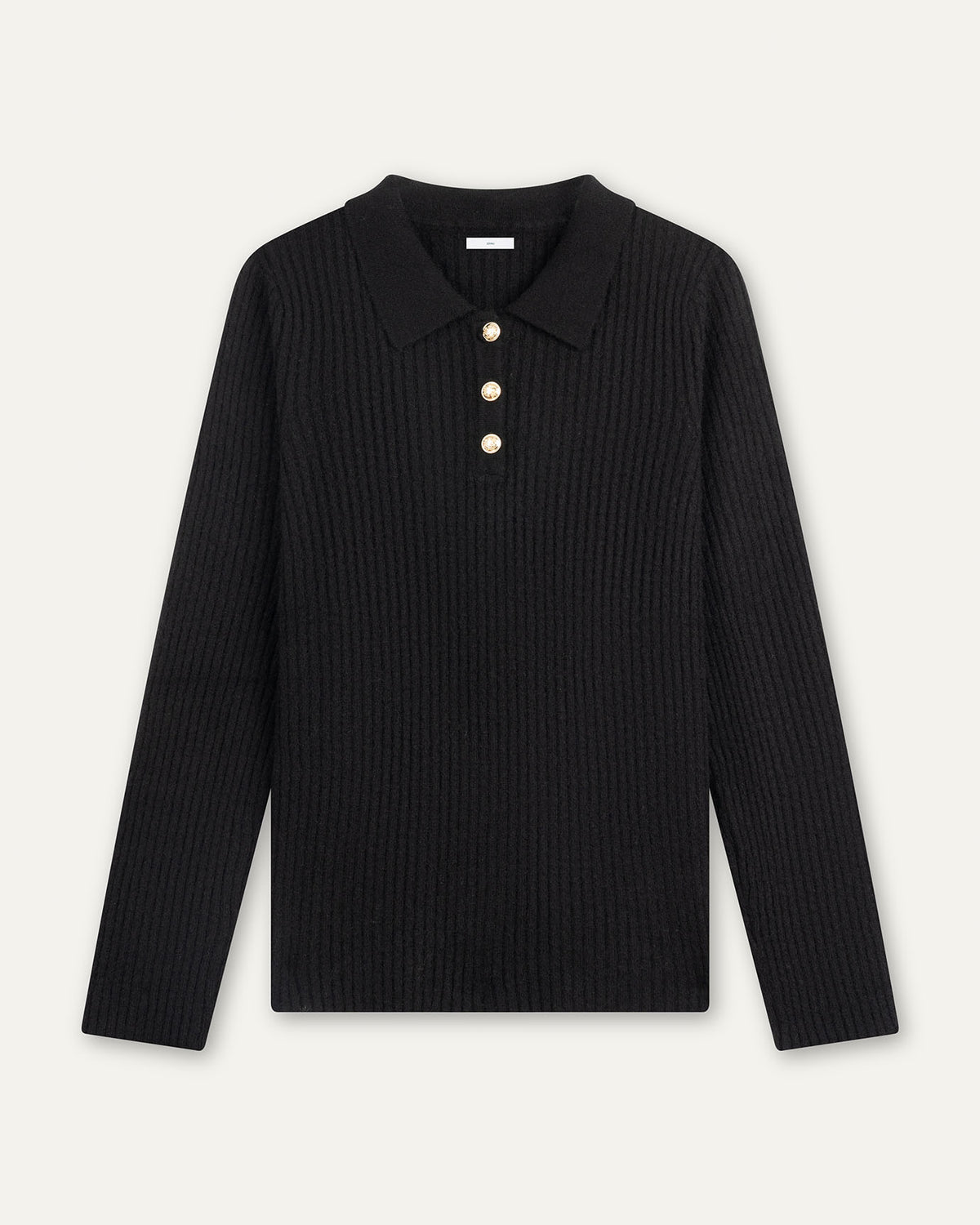 Soft Lightweight Pure Cashmere Polo Collar Top – view 13