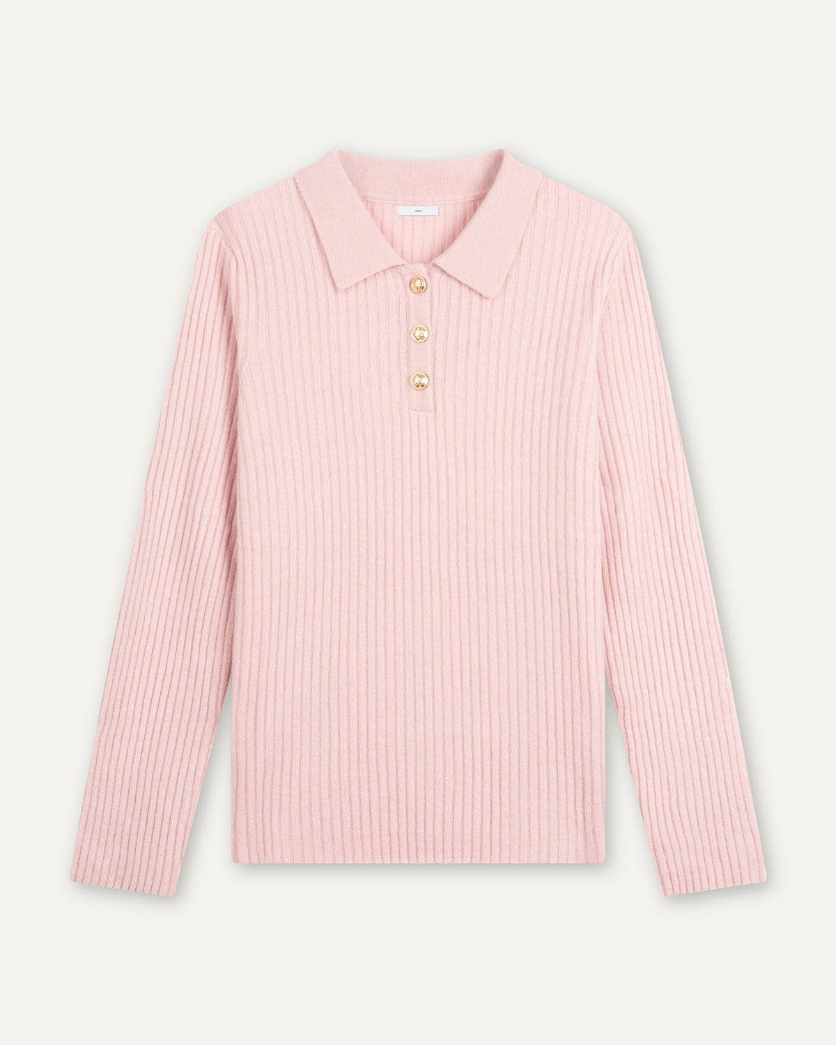 Soft Lightweight Pure Cashmere Polo Collar Top – view 7