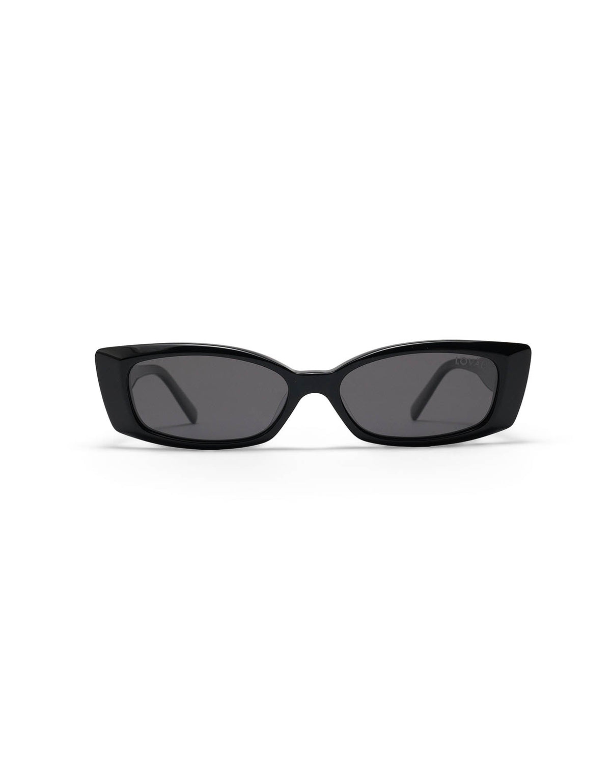 90s Acetate Polarised Sunglasses with Dark Tinted Lenses – Black/Grey